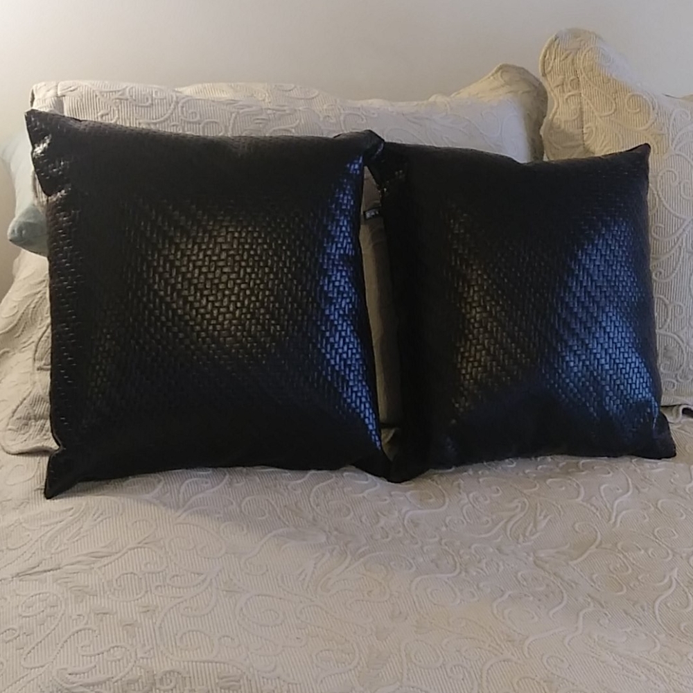 Two Black Dakotah  Pillows